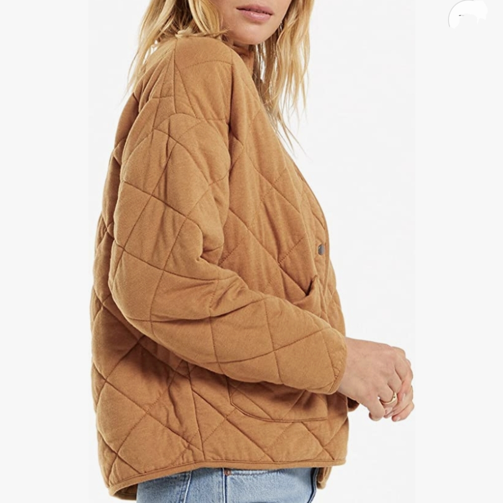 Z Supply Quilted Tan Jacket - Picture 3 of 10